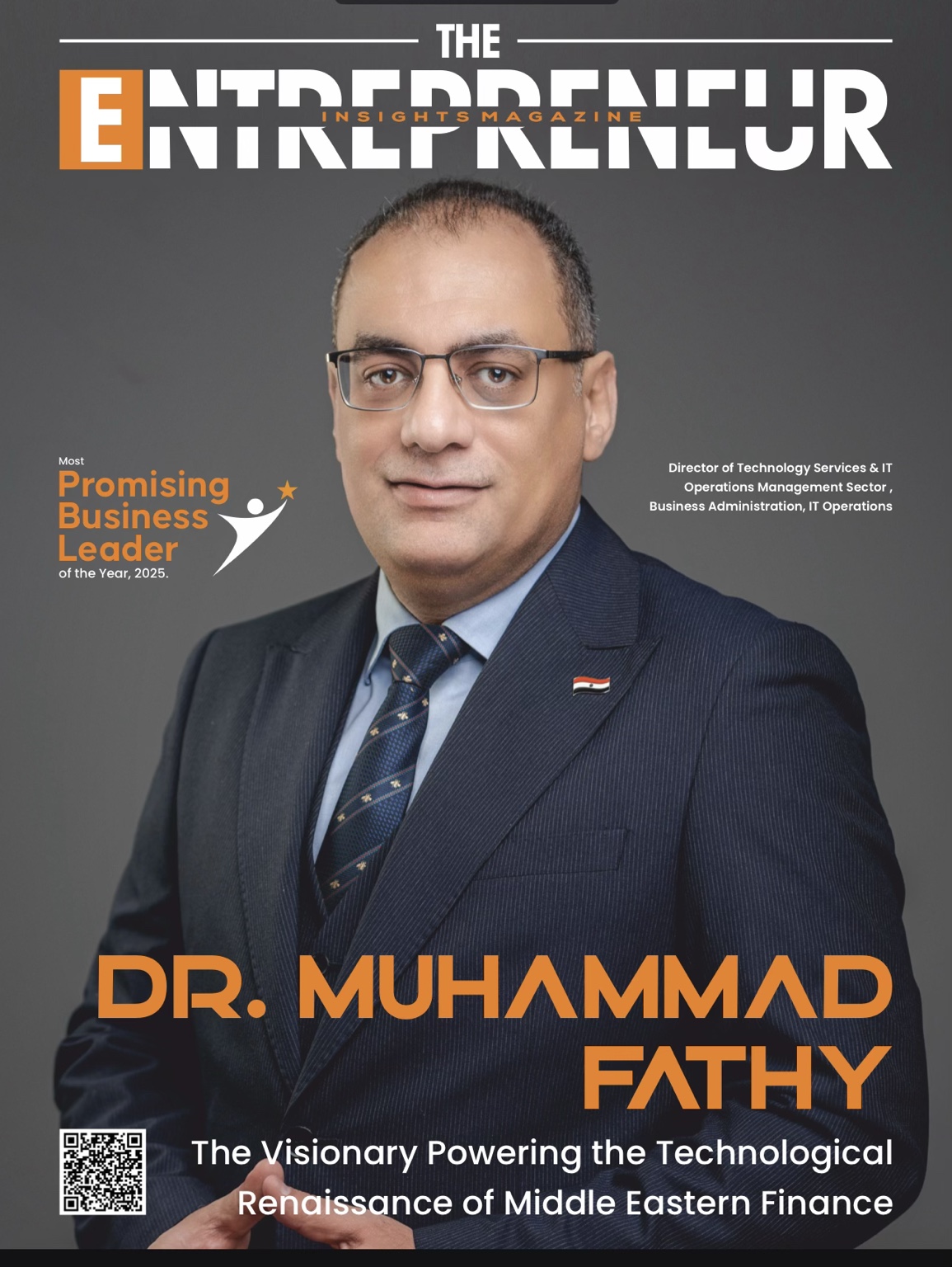 Entrepreneur Insights magazine cover — Dr. Muhammad Fathy